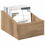 vidaXL Box na LP platne 2 ks Dub artisan 23 x 33 x 16 cm – Obrázok 3