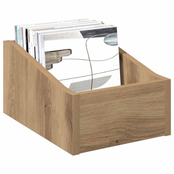 vidaXL Box na LP platne 2 ks Dub artisan 23 x 33 x 16 cm – Obrázok 3