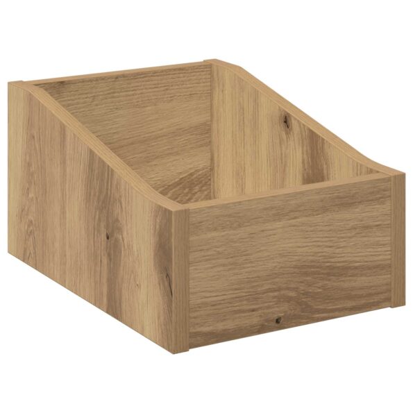 vidaXL Box na LP platne 2 ks Dub artisan 23 x 33 x 16 cm – Obrázok 4