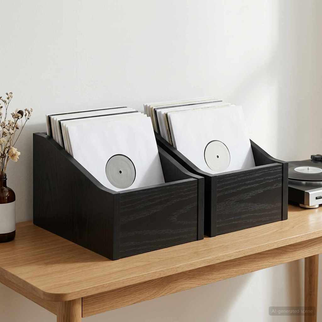 8012797_1.jpg vidaXL Box na LP platne 2 ks Čierny dub 18 x 32 x 18 cm – Obrázok 1