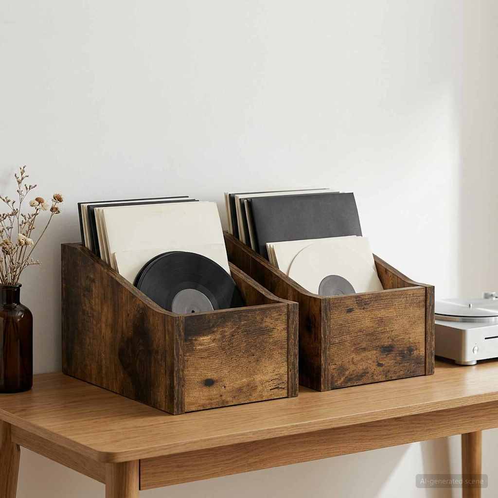8012803_1.jpg vidaXL Box na LP platne 2 ks Dymový dub 18 x 32 x 18 cm – Obrázok 1
