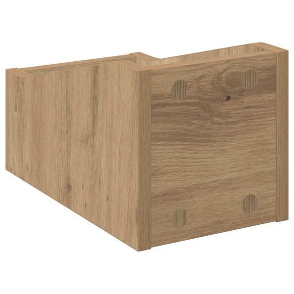 vidaXL Box na LP platne 2 ks Dub artisan 18 x 32 x 18 cm – Obrázok 7