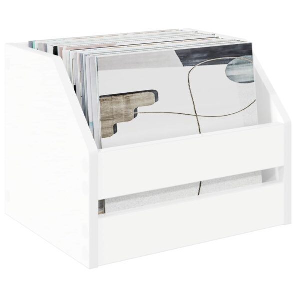 vidaXL Box na vinylové albumy 2 ks Biela 38 x 30 x 29 cm – Obrázok 3