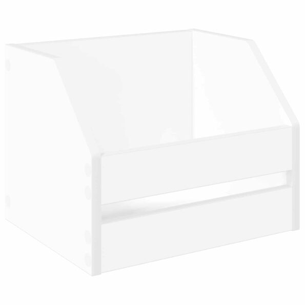 vidaXL Box na vinylové albumy 2 ks Biela 38 x 30 x 29 cm – Obrázok 4