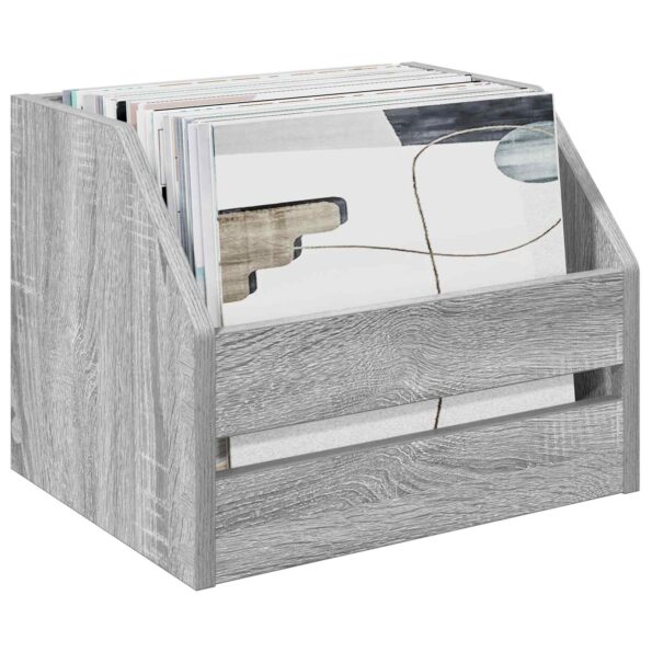vidaXL Box na vinylové albumy 2 ks Sivý Sonoma 38 x 30 x 29 cm – Obrázok 3