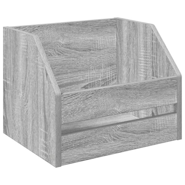 vidaXL Box na vinylové albumy 2 ks Sivý Sonoma 38 x 30 x 29 cm – Obrázok 4