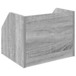 vidaXL Box na vinylové albumy 2 ks Sivý Sonoma 38 x 30 x 29 cm – Obrázok 7