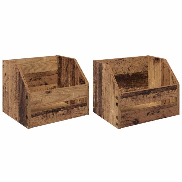vidaXL Box na vinylové albumy 2 ks Dubové drevo 38 x 30 x 29 cm – Obrázok 2