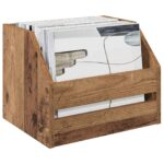vidaXL Box na vinylové albumy 2 ks Dubové drevo 38 x 30 x 29 cm – Obrázok 3