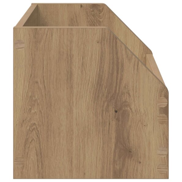 vidaXL Box na vinylové albumy Dub artisan 38 x 30 x 29 cm – Obrázok 5