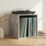 vidaXL Box na vinylové albumy 2 ks Betónovo sivá 37 x 36,5 x 38 cm