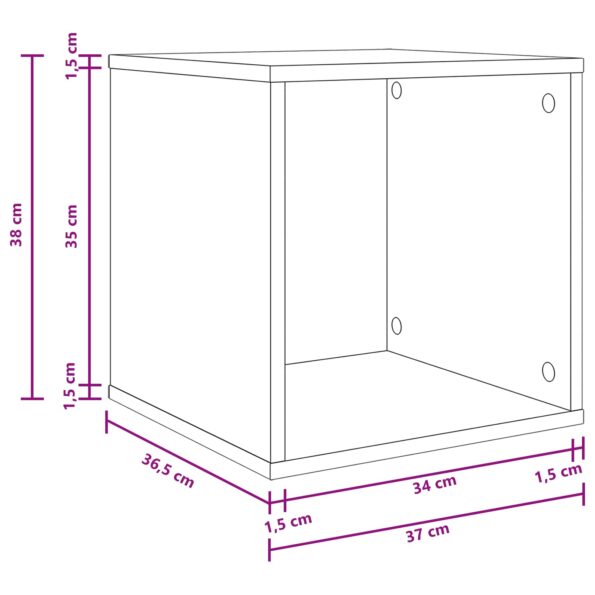 vidaXL Box na vinylové albumy 2 ks Betónovo sivá 37 x 36,5 x 38 cm – Obrázok 10