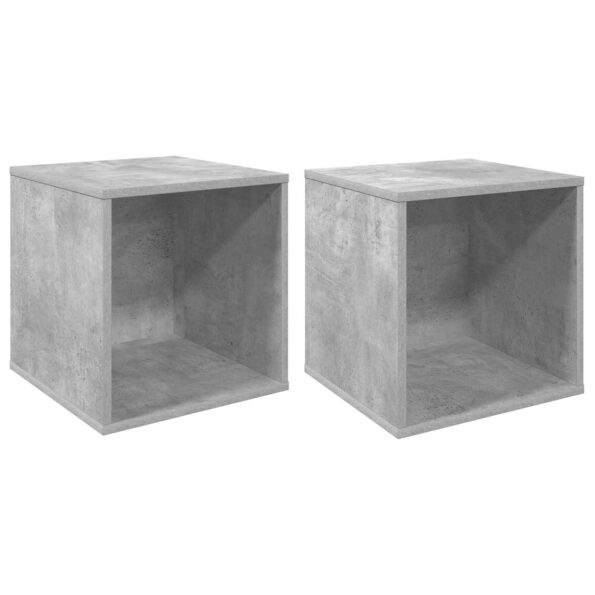 vidaXL Box na vinylové albumy 2 ks Betónovo sivá 37 x 36,5 x 38 cm – Obrázok 2