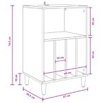 vidaXL Stojan na gramofón Dymový dub 47 x 39,5 x 74,5 cm – Obrázok 10