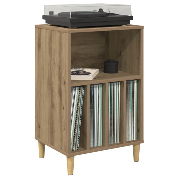 vidaXL Stojan na gramofón Dub artisan 47 x 39,5 x 74,5 cm – Obrázok 3