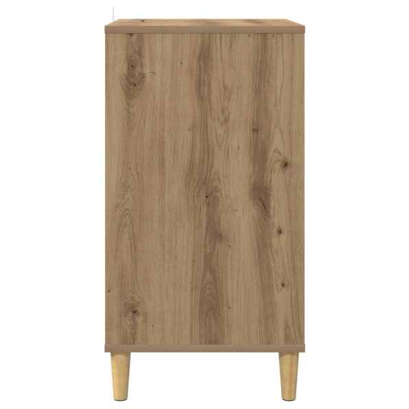 vidaXL Stojan na gramofón Dub artisan 47 x 39,5 x 74,5 cm – Obrázok 5