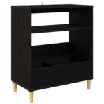 vidaXL Stojan na gramofón Čierny dub 71 x 39,5 x 83 cm – Obrázok 2