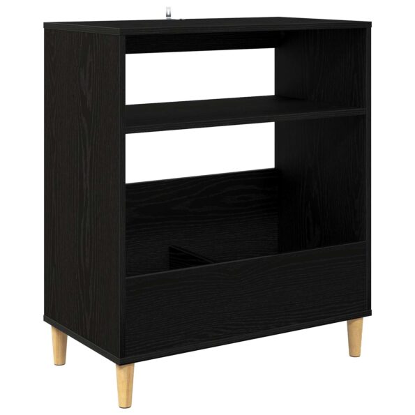 vidaXL Stojan na gramofón Čierny dub 71 x 39,5 x 83 cm – Obrázok 2