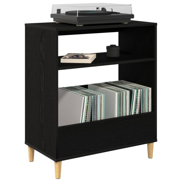 vidaXL Stojan na gramofón Čierny dub 71 x 39,5 x 83 cm – Obrázok 3
