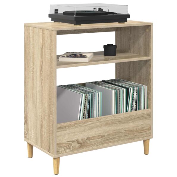 vidaXL Stojan na gramofón Dub sonoma 71 x 39,5 x 83 cm – Obrázok 3