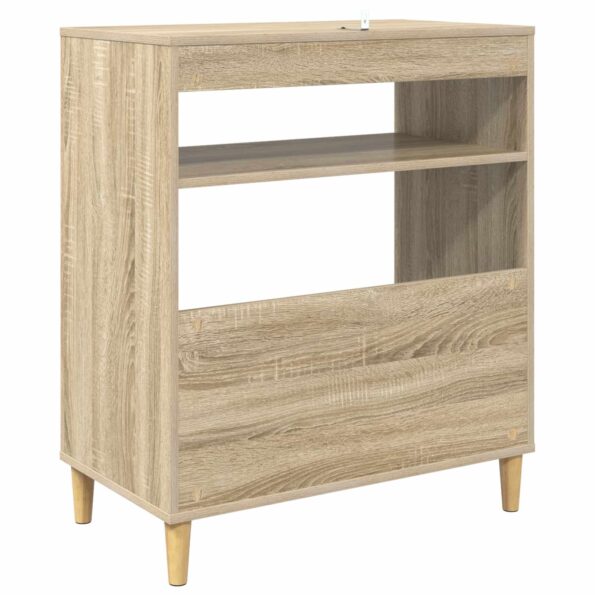 vidaXL Stojan na gramofón Dub sonoma 71 x 39,5 x 83 cm – Obrázok 6