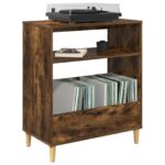 vidaXL Stojan na gramofón Dymový dub 71 x 39,5 x 83 cm – Obrázok 3