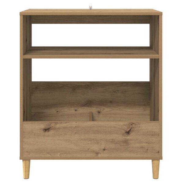 vidaXL Stojan na gramofón Dub artisan 71 x 39,5 x 83 cm – Obrázok 4