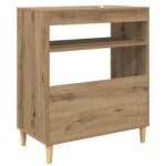 vidaXL Stojan na gramofón Dub artisan 71 x 39,5 x 83 cm – Obrázok 6