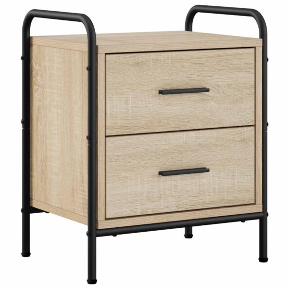 vidaXL Nočný stolík 2 ks Dub sonoma 40 x 30 x 50 cm Kompozitné drevo – Obrázok 2