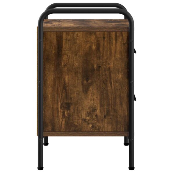vidaXL Nočný stolík Dymový dub 40 x 30 x 50 cm Kompozitné drevo – Obrázok 4