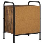 vidaXL Nočný stolík Dymový dub 40 x 30 x 50 cm Kompozitné drevo – Obrázok 5