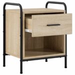vidaXL Nočný stolík Dub sonoma 40 x 30 x 50 cm Kompozitné drevo – Obrázok 2