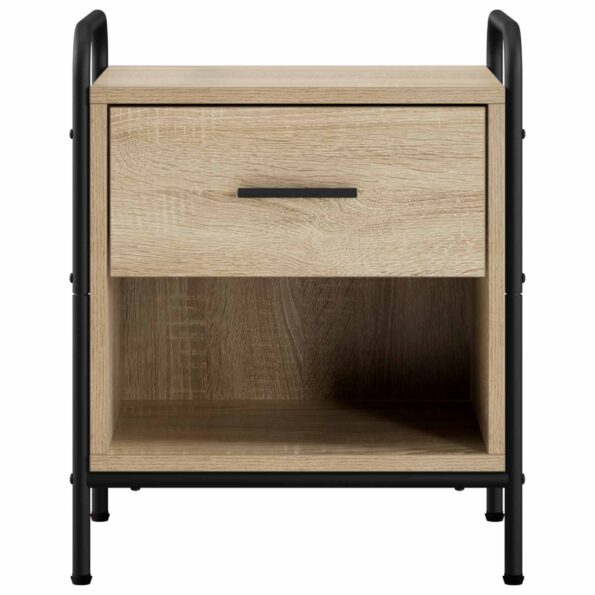 vidaXL Nočný stolík Dub sonoma 40 x 30 x 50 cm Kompozitné drevo – Obrázok 3