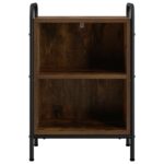 vidaXL Nočný stolík Dymový dub 40 x 30 x 60 cm Kompozitné drevo – Obrázok 2