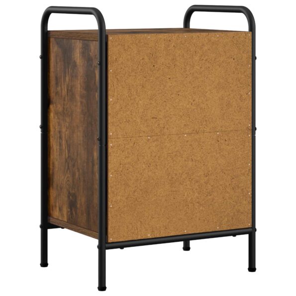 vidaXL Nočný stolík Dymový dub 40 x 30 x 60 cm Kompozitné drevo – Obrázok 4
