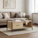 vidaXL Konferenčný stolík Dub sonoma 90 x 49 x 41 cm Kompozitné drevo