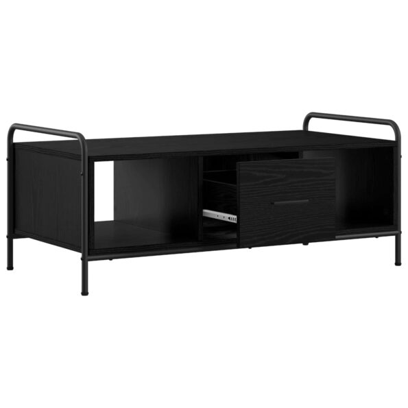 vidaXL Konferenčný stolík Čierny dub 99,5 x 49 x 41 cm – Obrázok 2