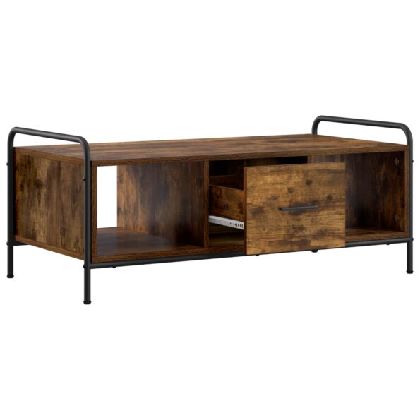 vidaXL Konferenčný stolík Dymový dub 99,5 x 49 x 41 cm – Obrázok 2