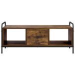 vidaXL Konferenčný stolík Dymový dub 99,5 x 49 x 41 cm – Obrázok 3