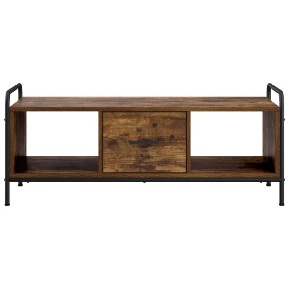 vidaXL Konferenčný stolík Dymový dub 99,5 x 49 x 41 cm – Obrázok 3