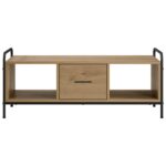 vidaXL Konferenčný stolík Dub artisan 99,5 x 49 x 41 cm – Obrázok 3
