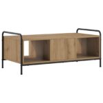 vidaXL Konferenčný stolík Dub artisan 99,5 x 49 x 41 cm – Obrázok 5