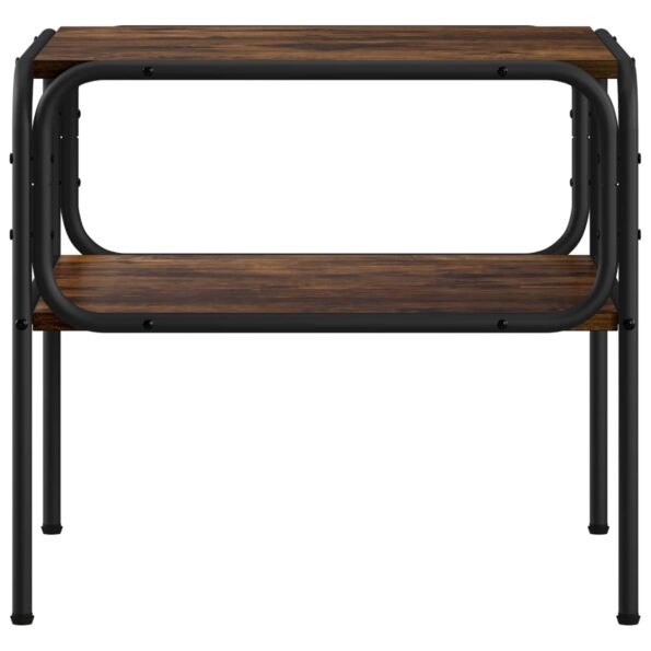 vidaXL Bočný stôl Dymový dub 100 x 50 x 46 cm Kompozitné drevo – Obrázok 2