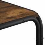 vidaXL Bočný stôl Dymový dub 100 x 50 x 46 cm Kompozitné drevo – Obrázok 3