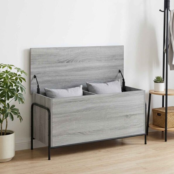 vidaXL Úložná krabica Sivý Sonoma 80 x 40 x 49,5 cm Kompozitné drevo – Obrázok 8