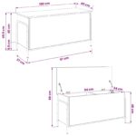 vidaXL Úložná krabica Sivý Sonoma 80 x 40 x 49,5 cm Kompozitné drevo – Obrázok 7