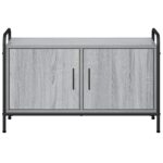 vidaXL TV skrinka 79,5 x 33 x 50 cm Sivý Sonoma Kompozitné drevo – Obrázok 3
