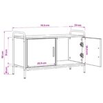 vidaXL TV skrinka 79,5 x 33 x 50 cm Sivý Sonoma Kompozitné drevo – Obrázok 9