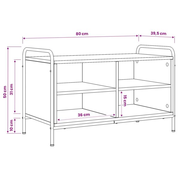 vidaXL TV skrinka 140 x 39,5 x 50 cm Dub sonoma Kompozitné drevo – Obrázok 7