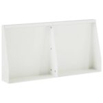 vidaXL Oporný múr 2 ks 40 x 12 x 30 cm Oceľ Biela